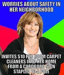 Lady inviting ten dollar van for carpet cleaning in brisbane